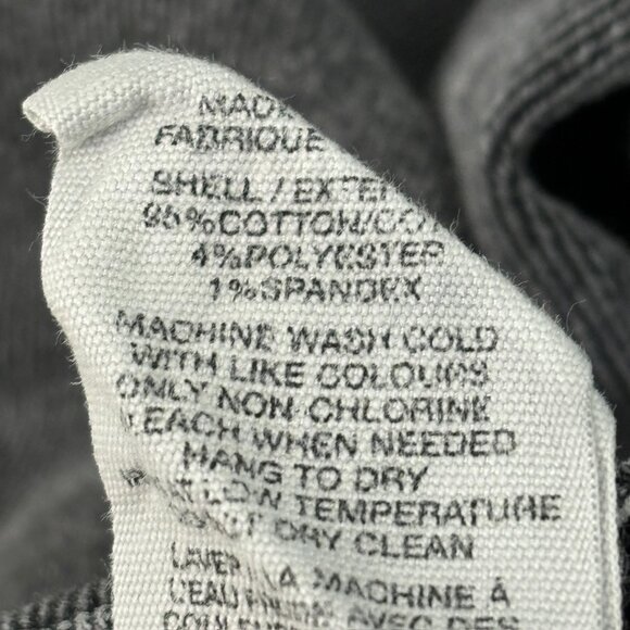 Avec Les Filles Kick boot Distressed Raw Hem Women's size 28 Black Denim Jeans - Picture 3 of 4